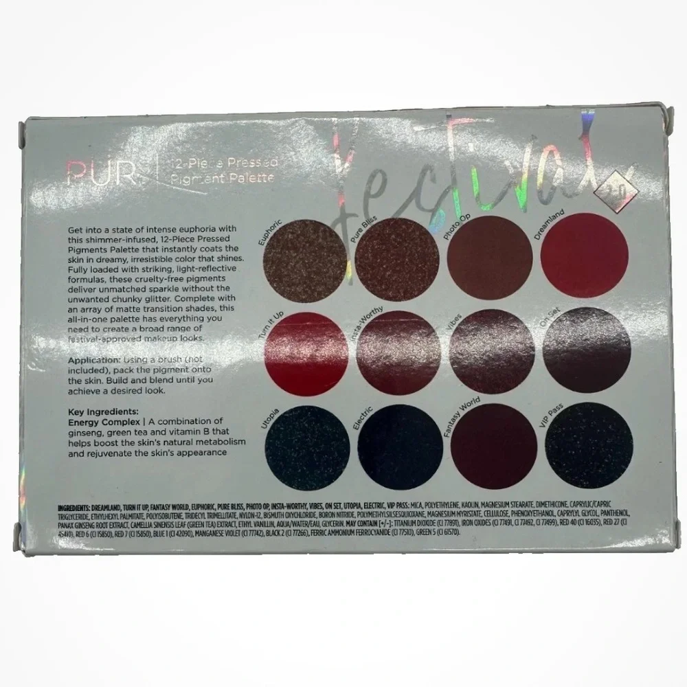 Pur Cosmetics NWT FESTIVAL 2.0 Eyeshadow Palette